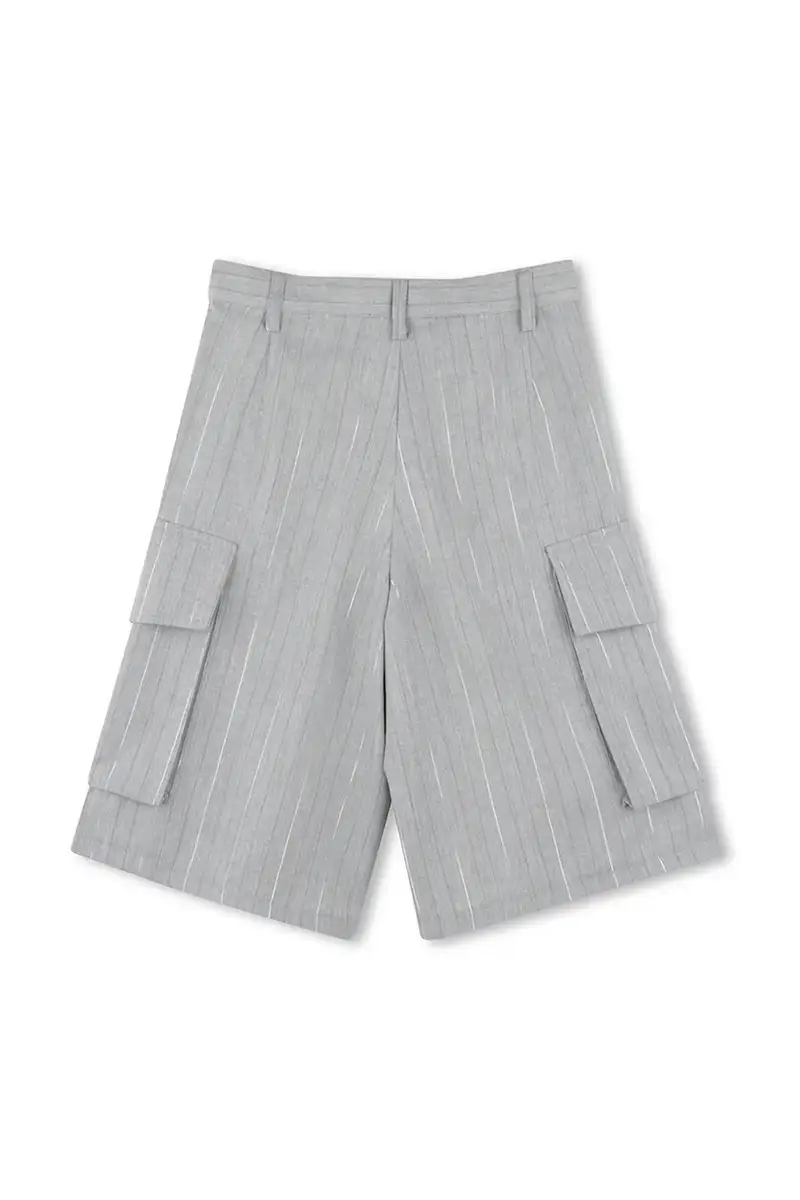 shorts bambino/a colore grigio D62274 miniatura 3