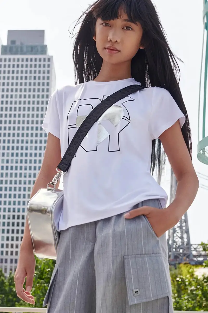 shorts bambino/a colore grigio D62274 miniatura 4