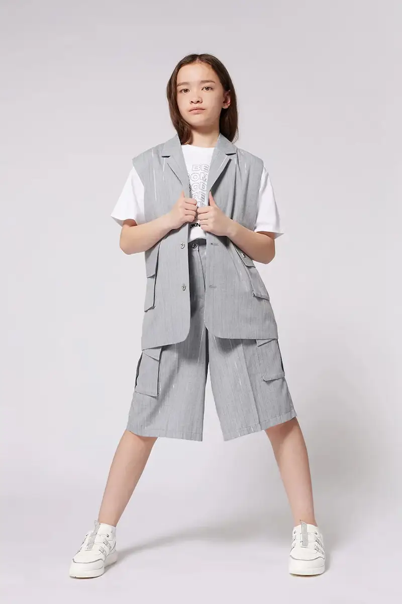 shorts bambino/a colore grigio D62274