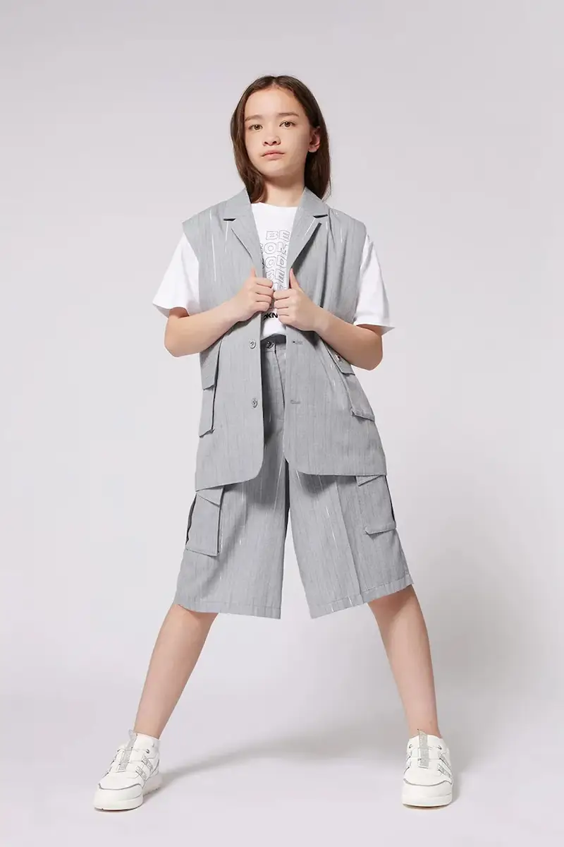 shorts bambino/a colore grigio D62274