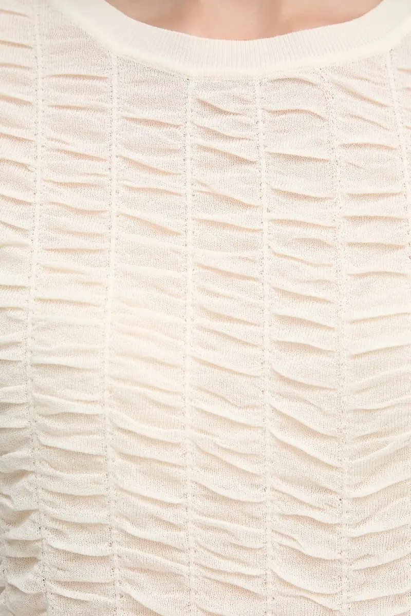 DKNY T-shirt Donna Beige 3851341 miniatura 5