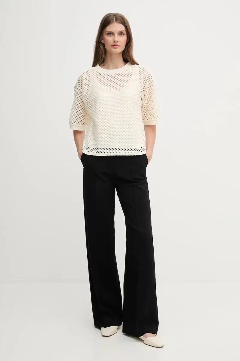 DKNY T-shirt Donna Beige 3572484 miniatura 2