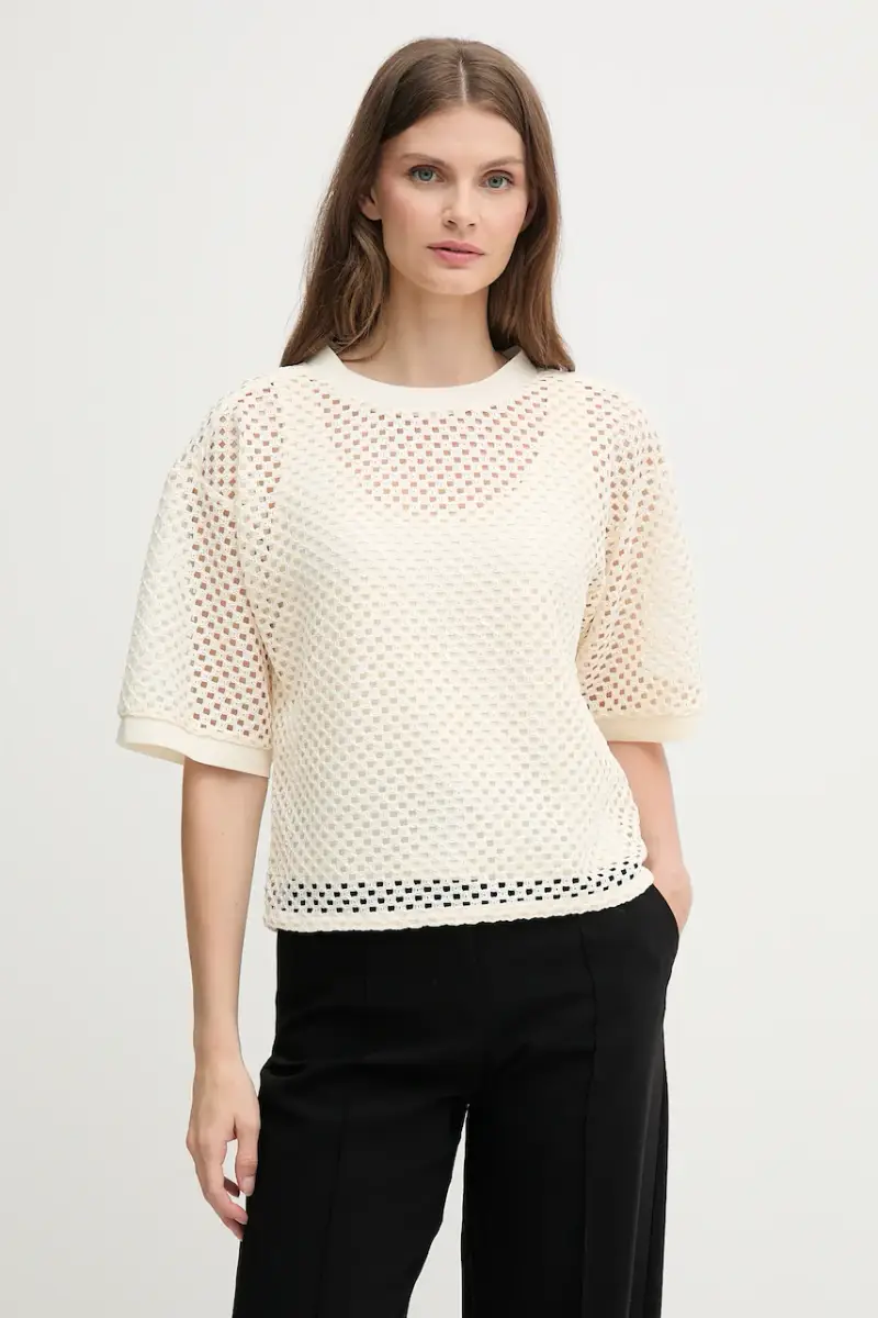 DKNY T-shirt Donna Beige 3572484