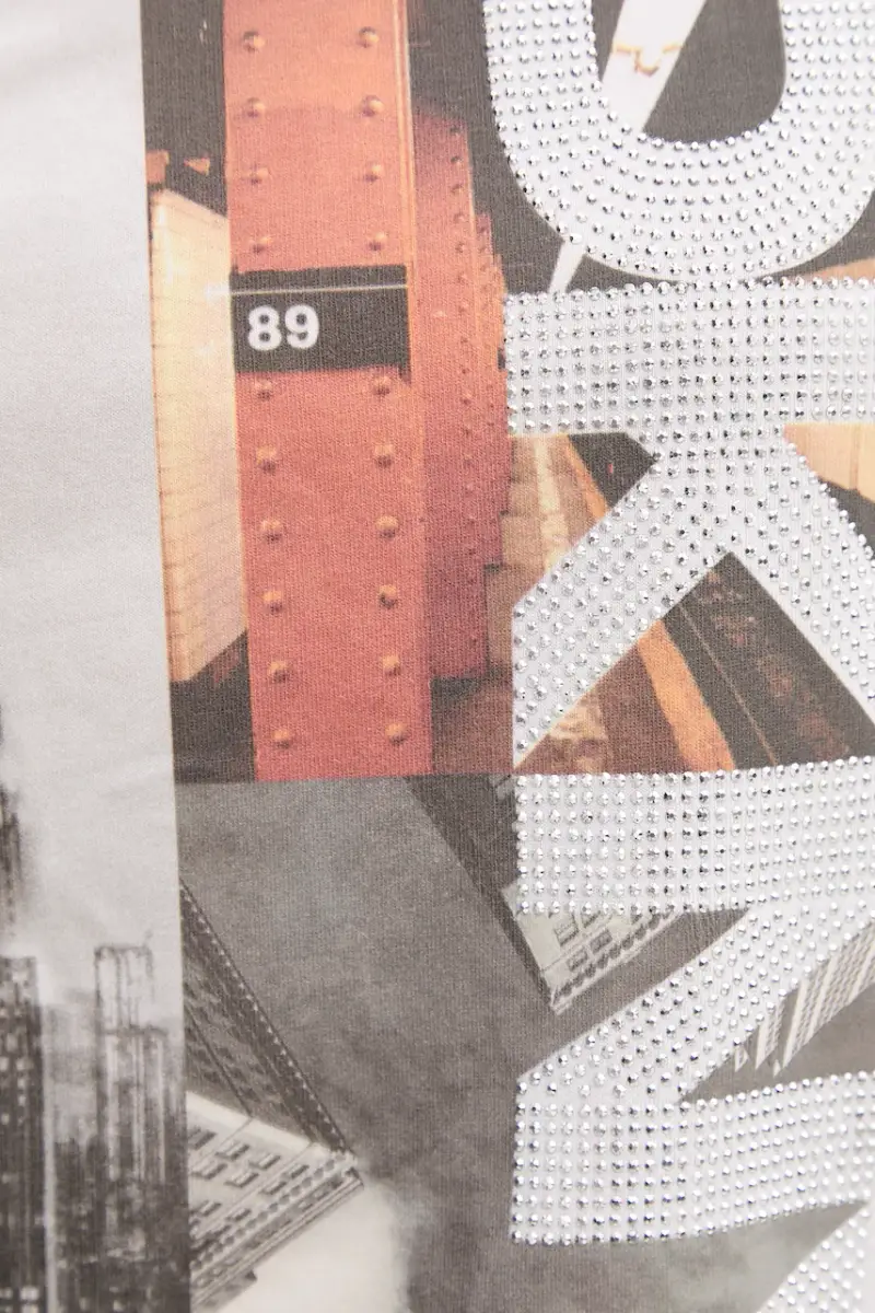 DKNY T-shirt Donna Bianco 3918598 miniatura 5