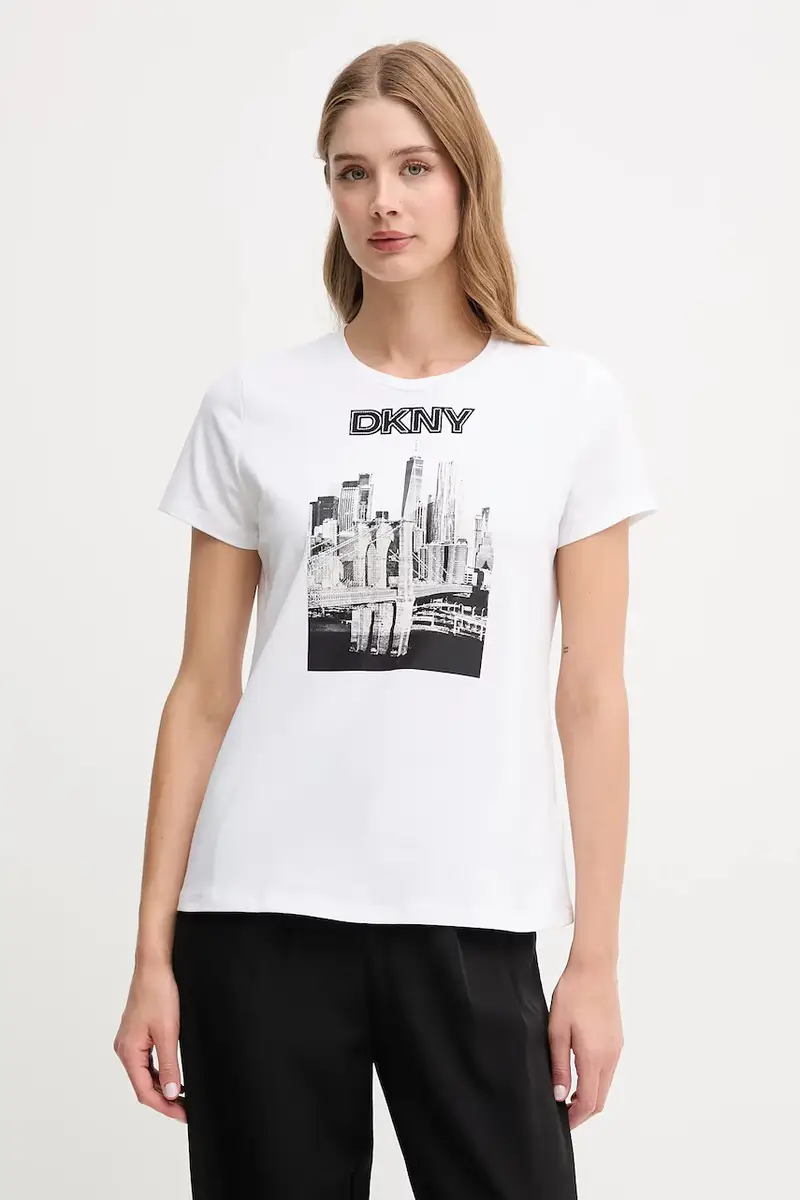 DKNY T-shirt Donna Bianco 3577466