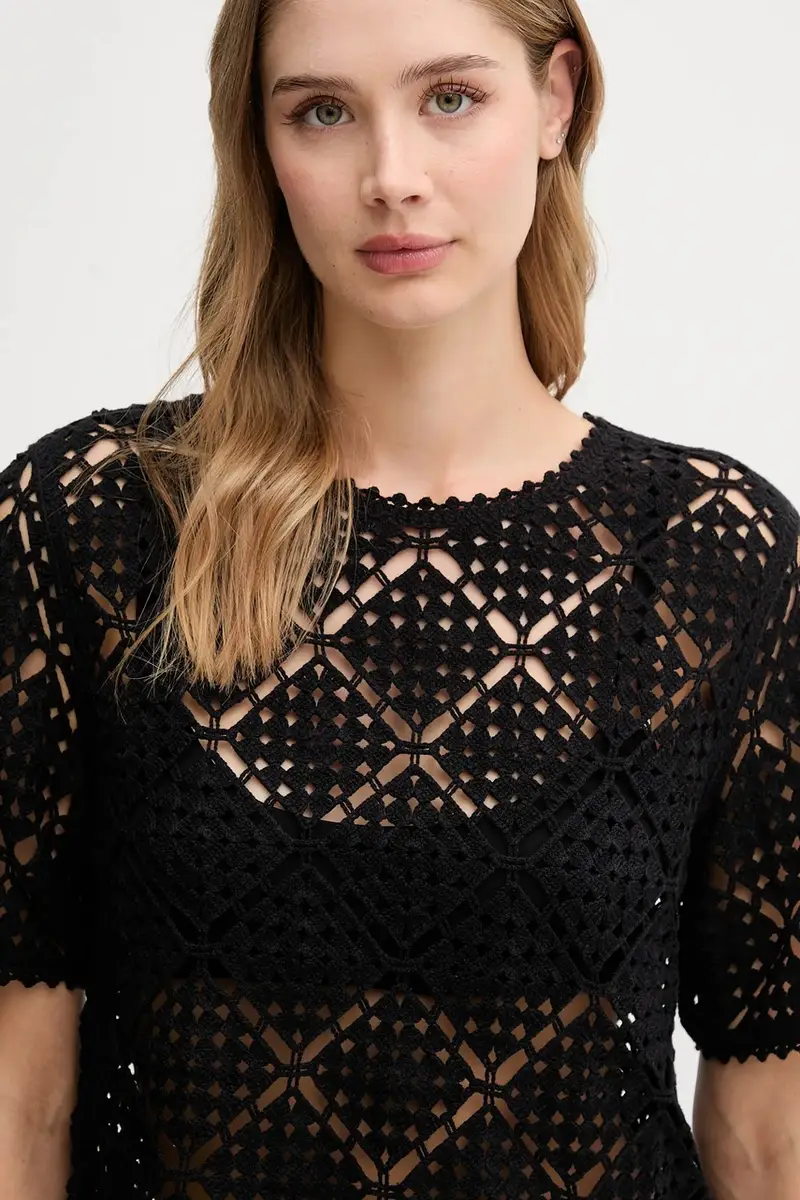 DKNY T-shirt Donna Nero 3876727 miniatura 4