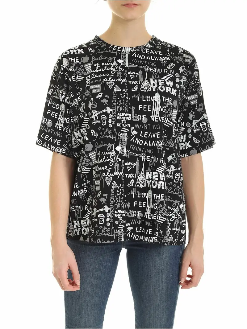 DKNY T-shirt Nero 3311054