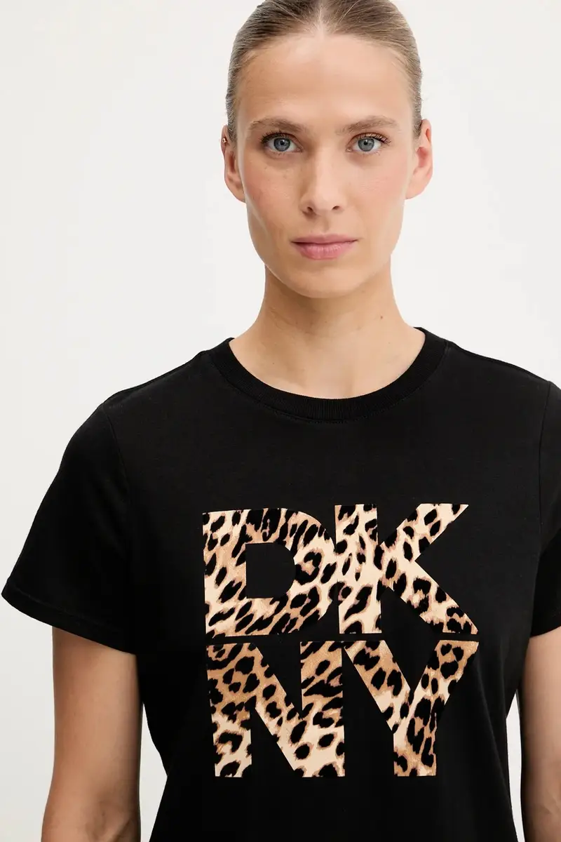 DKNY T-shirt Donna Nero 3775660 miniatura 4