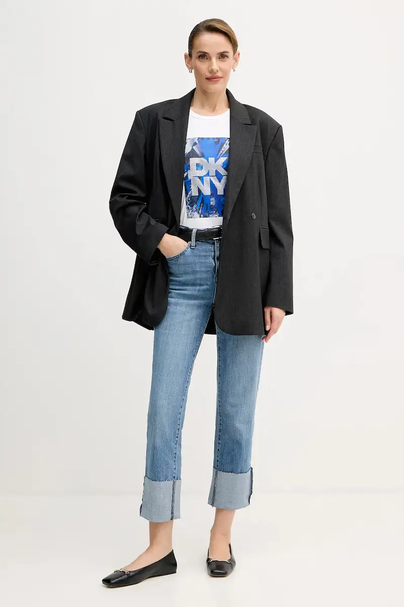 DKNY T-shirt Donna Bianco 3840747 miniatura 2