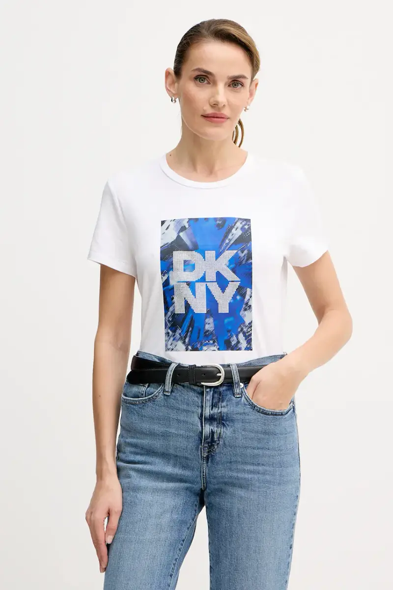 DKNY T-shirt Donna Bianco 3840747