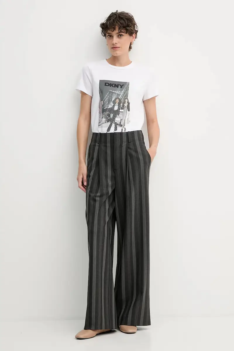 DKNY T-shirt Donna Bianco 3840732 miniatura 2