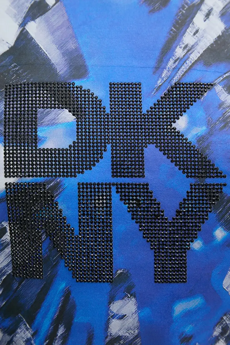 DKNY T-shirt Donna Nero 3847288 miniatura 5