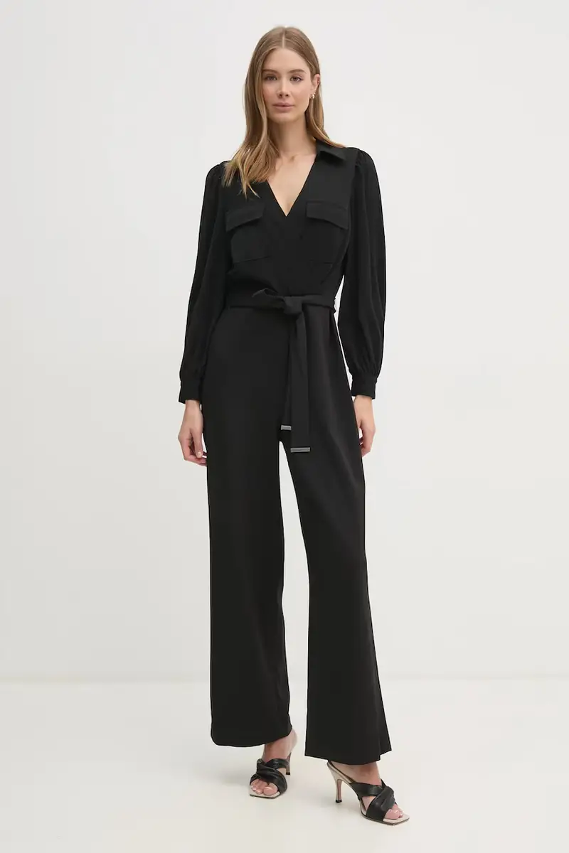 tuta elegante colore nero DD3K284A miniatura 3