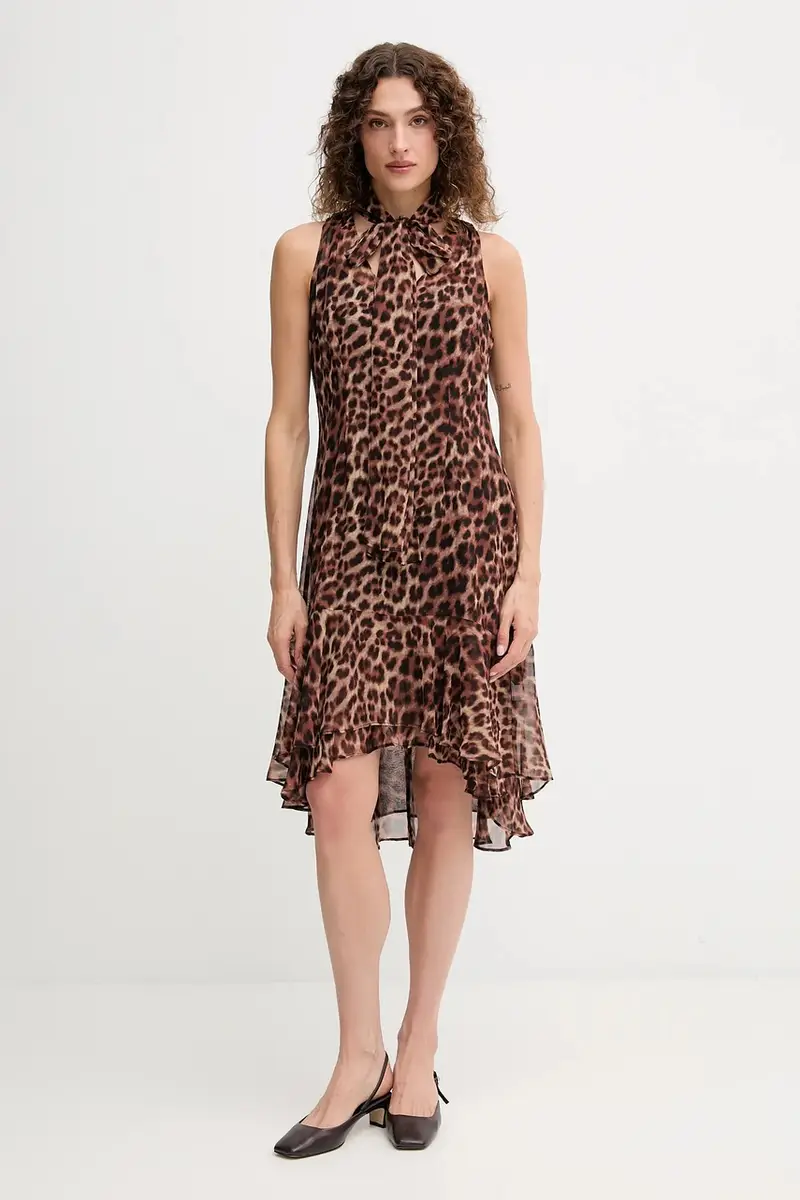 vestito colore marrone DD5G2M24 miniatura 2