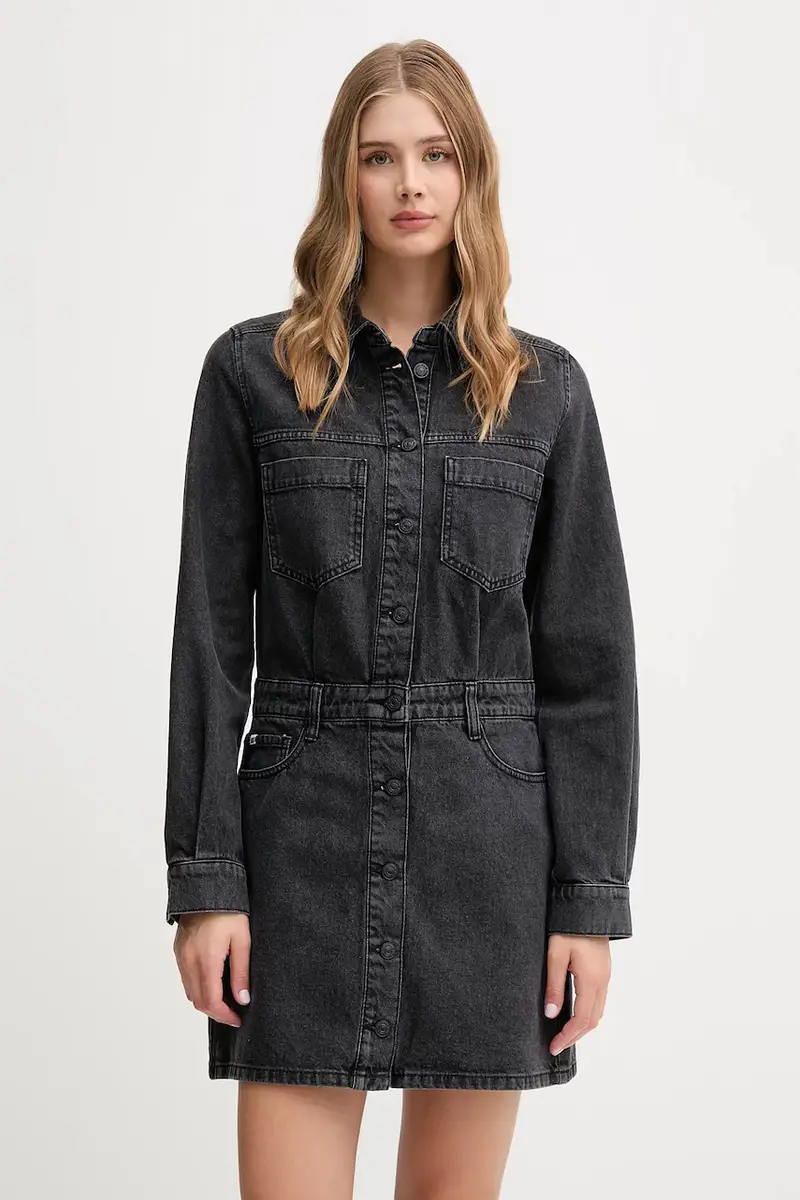 vestito di jeans colore grigio DJ5D9064