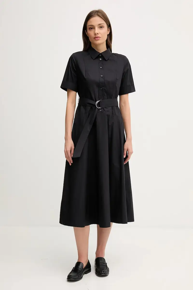 vestito in cotone colore nero DJ5D9065