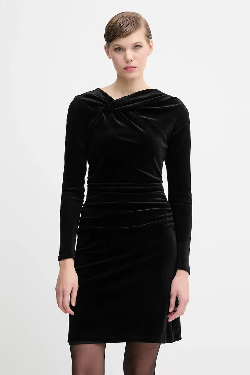 vestito in velluto colore nero DD5V1M55