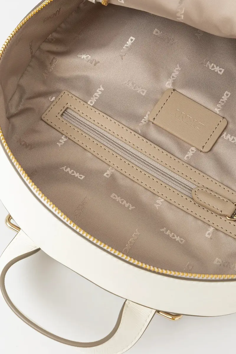 zaino in pelle Bianco miniatura 5