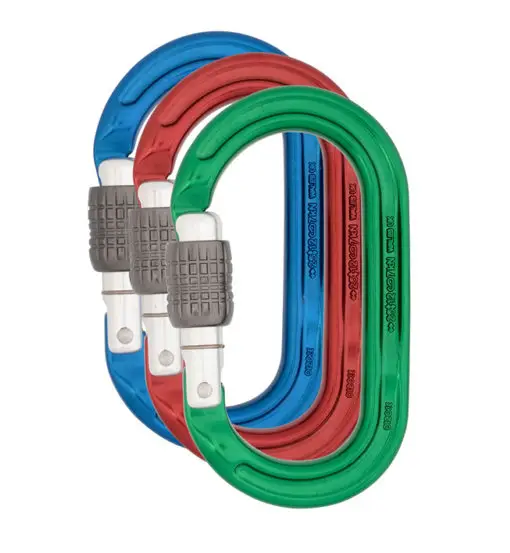 Ultra O Screwgate Colour 3 Pack - set di moschettoni Blue