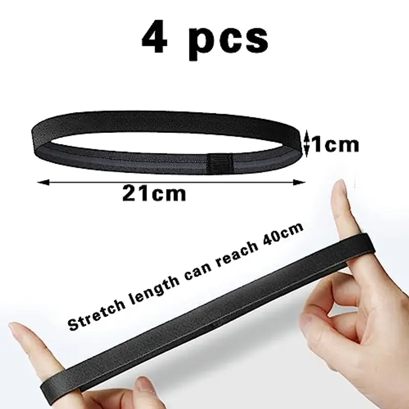 DOANTE Fasce per capelli Uomo Nero 1143828 miniatura 2