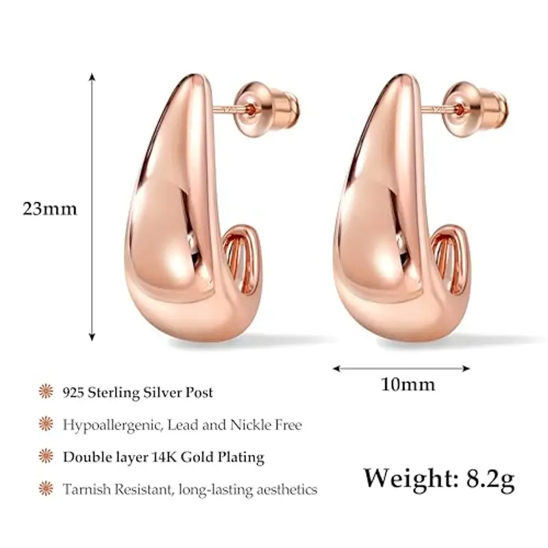 Dochais Orecchini Donna Oro Rosa 1604345 miniatura 3