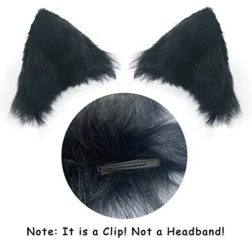 Dodheah Orecchie Gatto Cerchietti per Capelli Mollette per Capelli con Orecchie da Volpe/Gatto Gatto Accessori per miniatura 2