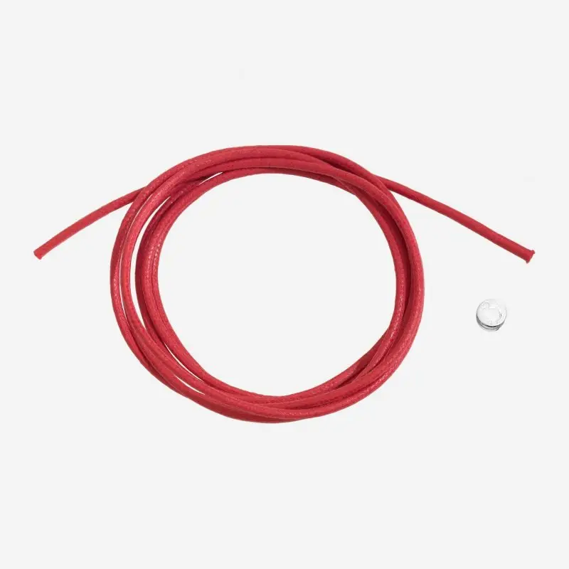 Cordino Spesso In Cotone Rosso E Sigillo Argento 925 - Dodo