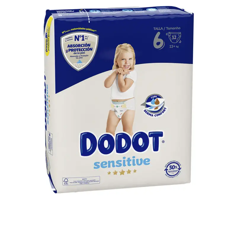Pannolini Dodot Sensitive 13 Kg 32 Unità