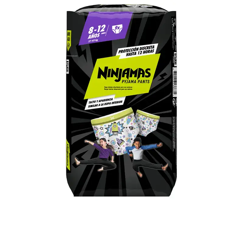 Pantaloni Dodot Ninjamas 8-12 anni 27-43 Kg 9 U