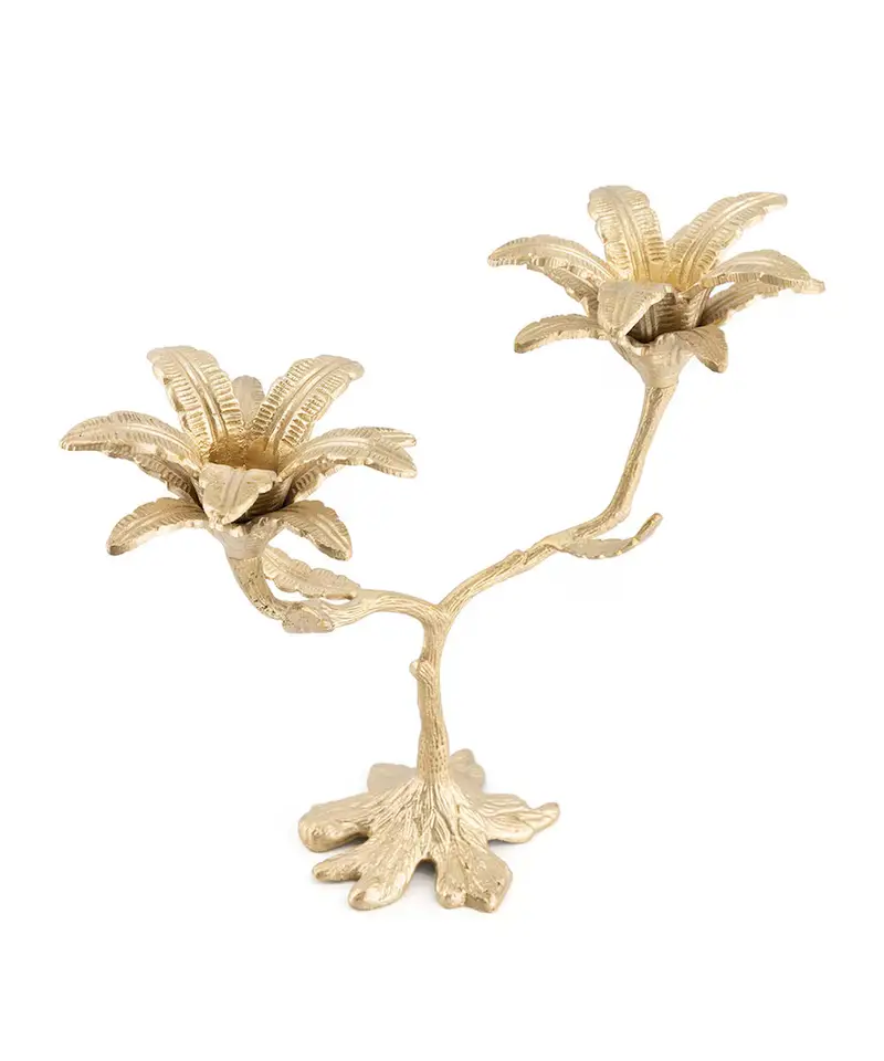 candeliere decorativo 22, 5 x 27 x 11, 5 cm Giallo miniatura 2