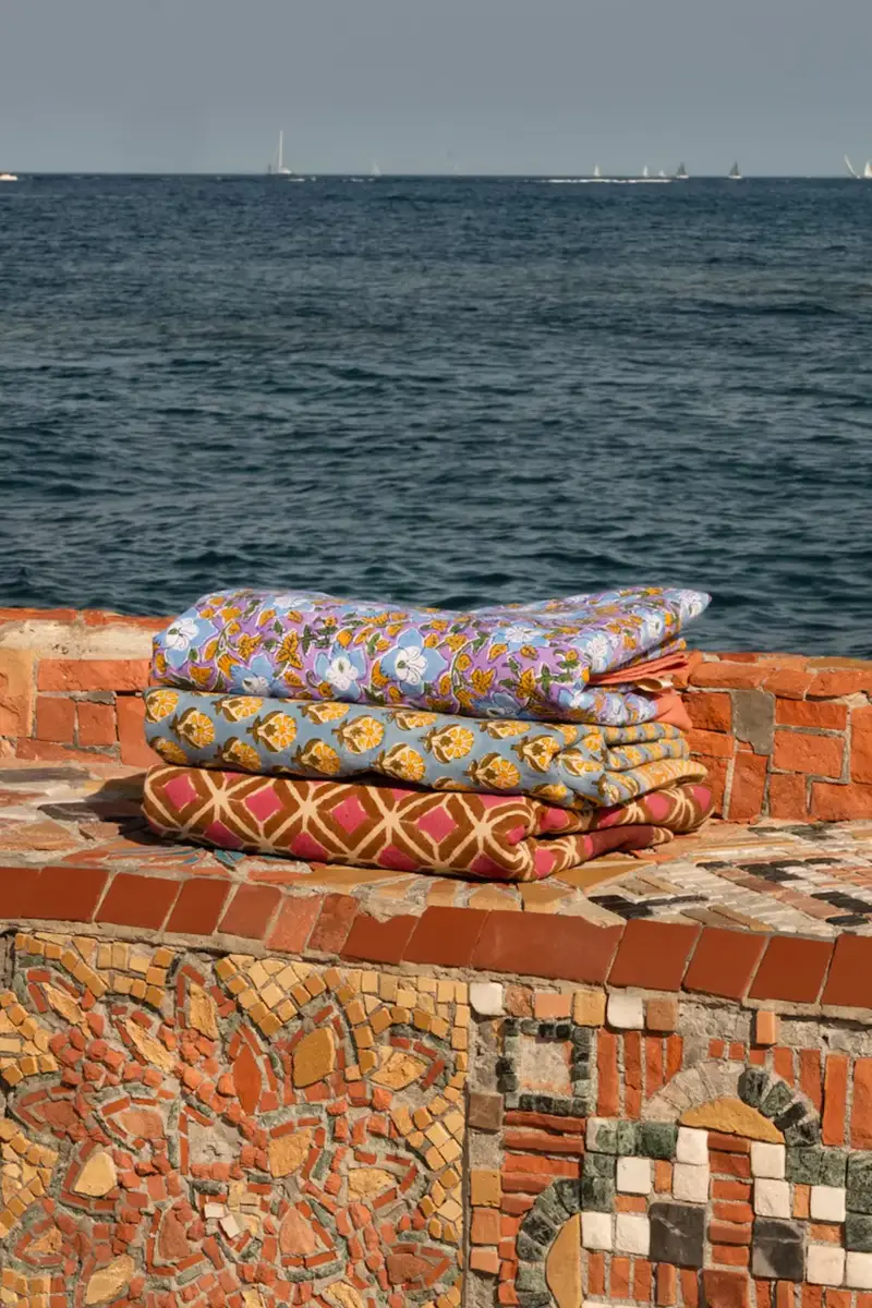 copriletto in cotone Alyssa 220 x 140 x 0, 20 cm Multicolore miniatura 3