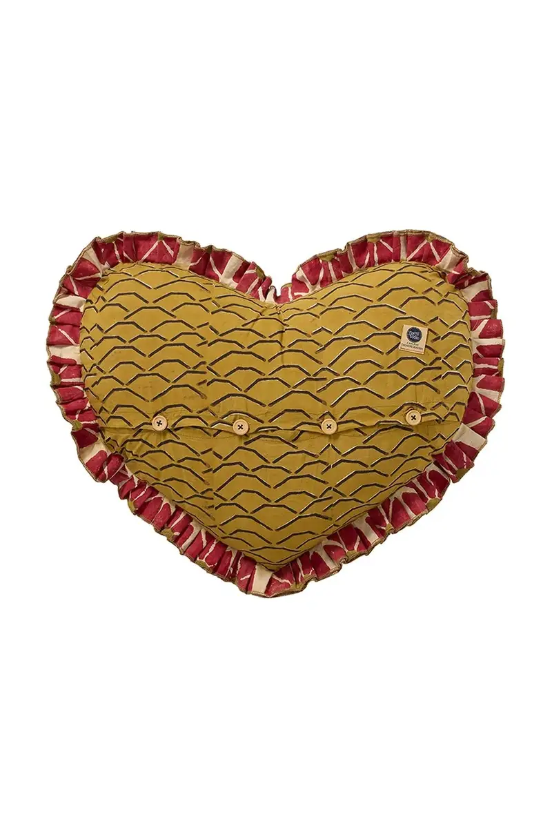 cuscino 48 x 66 x 17 cm Giallo miniatura 2