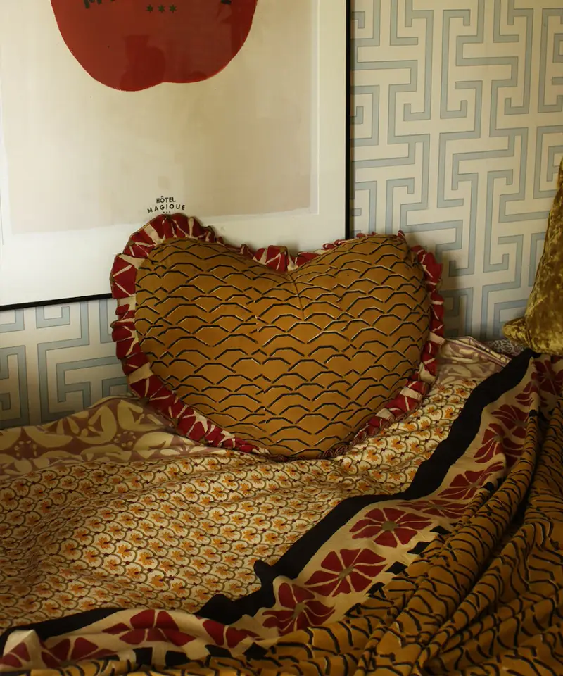 cuscino 48 x 66 x 17 cm Giallo miniatura 3