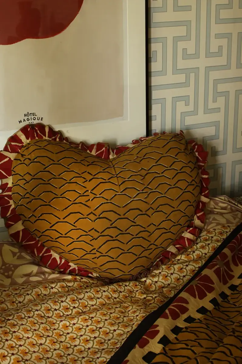 cuscino 48 x 66 x 17 cm Giallo miniatura 4