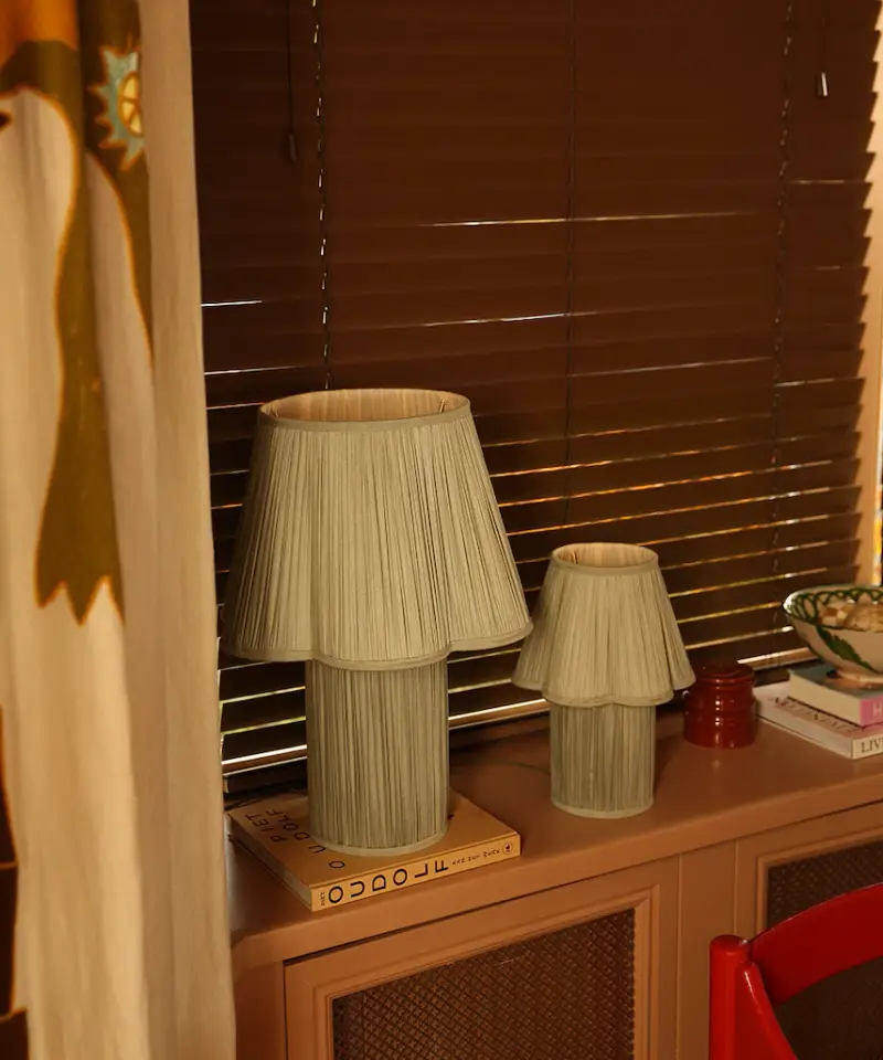 lampada da tavolo Myra Lamp Small Silk S colore verde miniatura 2