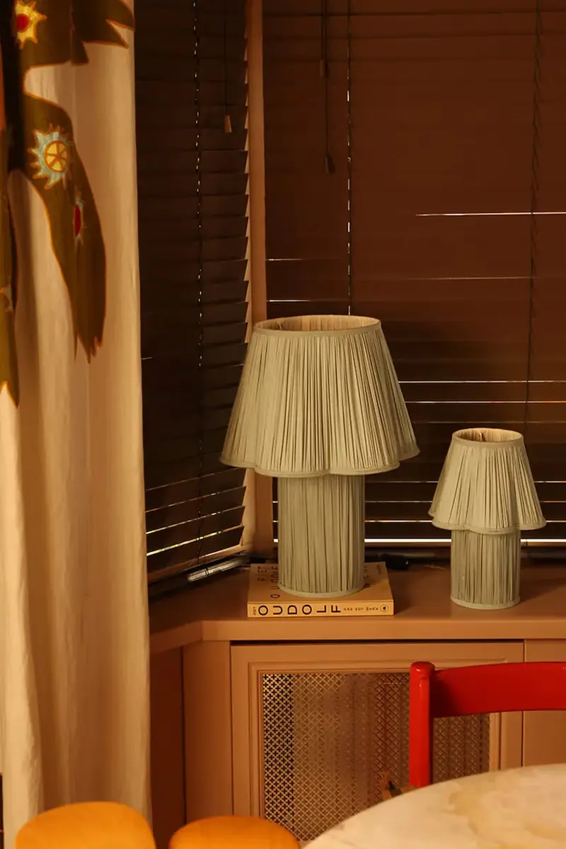 lampada da tavolo Myra Lamp Small Silk S colore verde miniatura 3