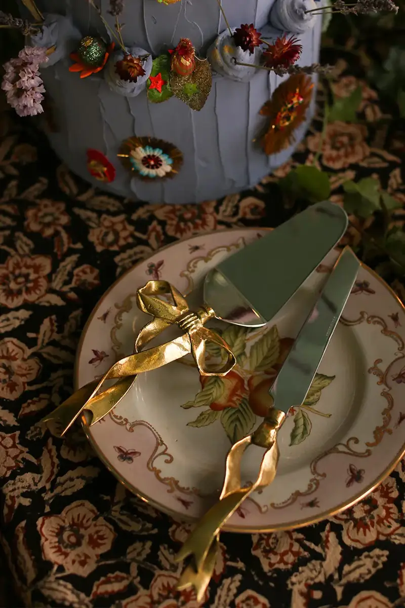 spatola e coltello da pasticceria Riley Ribbon Cake Set Multicolore miniatura 2