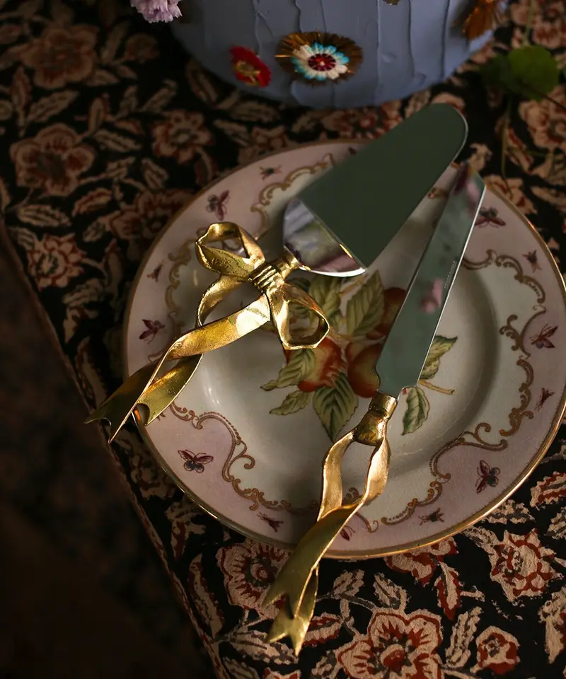 spatola e coltello da pasticceria Riley Ribbon Cake Set Multicolore miniatura 3