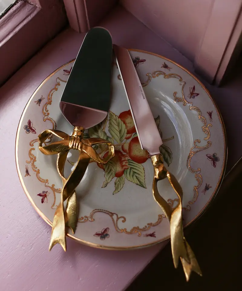 spatola e coltello da pasticceria Riley Ribbon Cake Set Multicolore miniatura 4