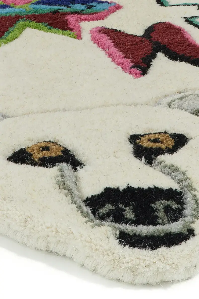 tapetto 90 x 65 x 2 cm Multicolore miniatura 3