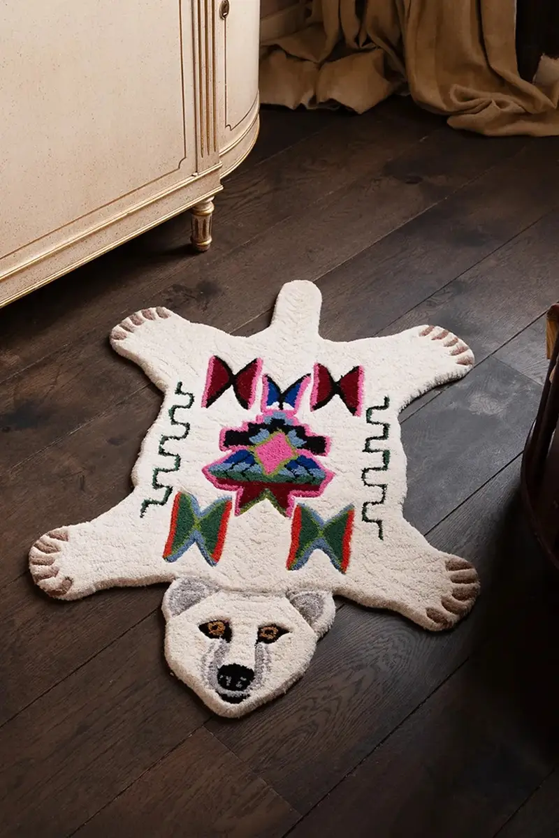 tapetto 90 x 65 x 2 cm Multicolore miniatura 5