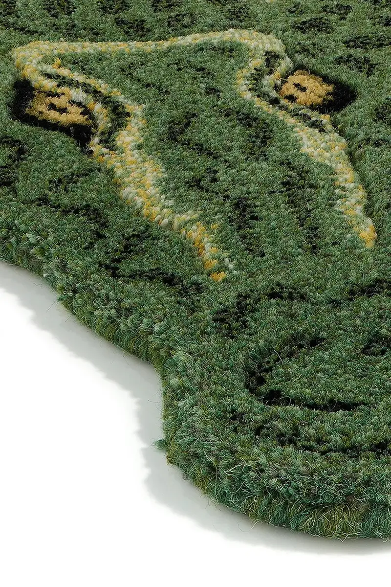 tappeto di lana Coolio Crocodile L colore verde miniatura 3