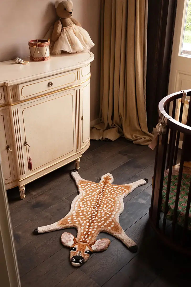 tappeto di lana Francis Fawn S Arancione miniatura 3