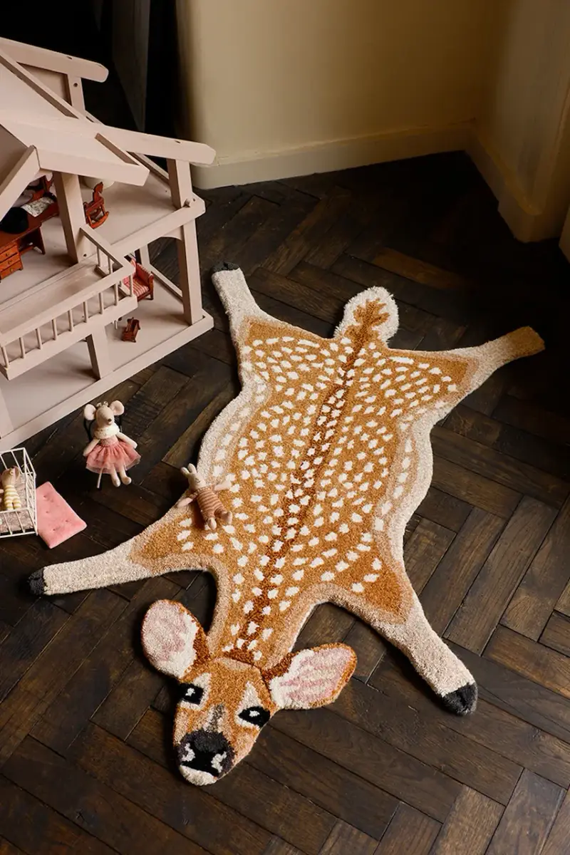 tappeto di lana Francis Fawn S Arancione miniatura 4