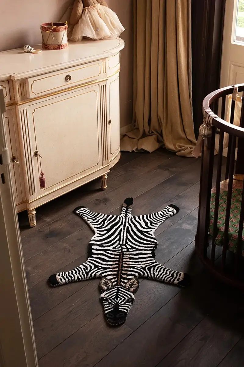 tappeto di lana Stripey Zebra Multicolore miniatura 3