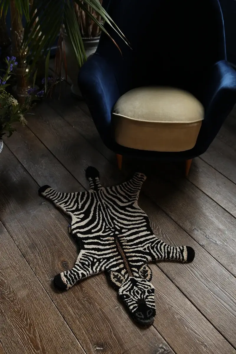 tappeto di lana Stripey Zebra Multicolore miniatura 5