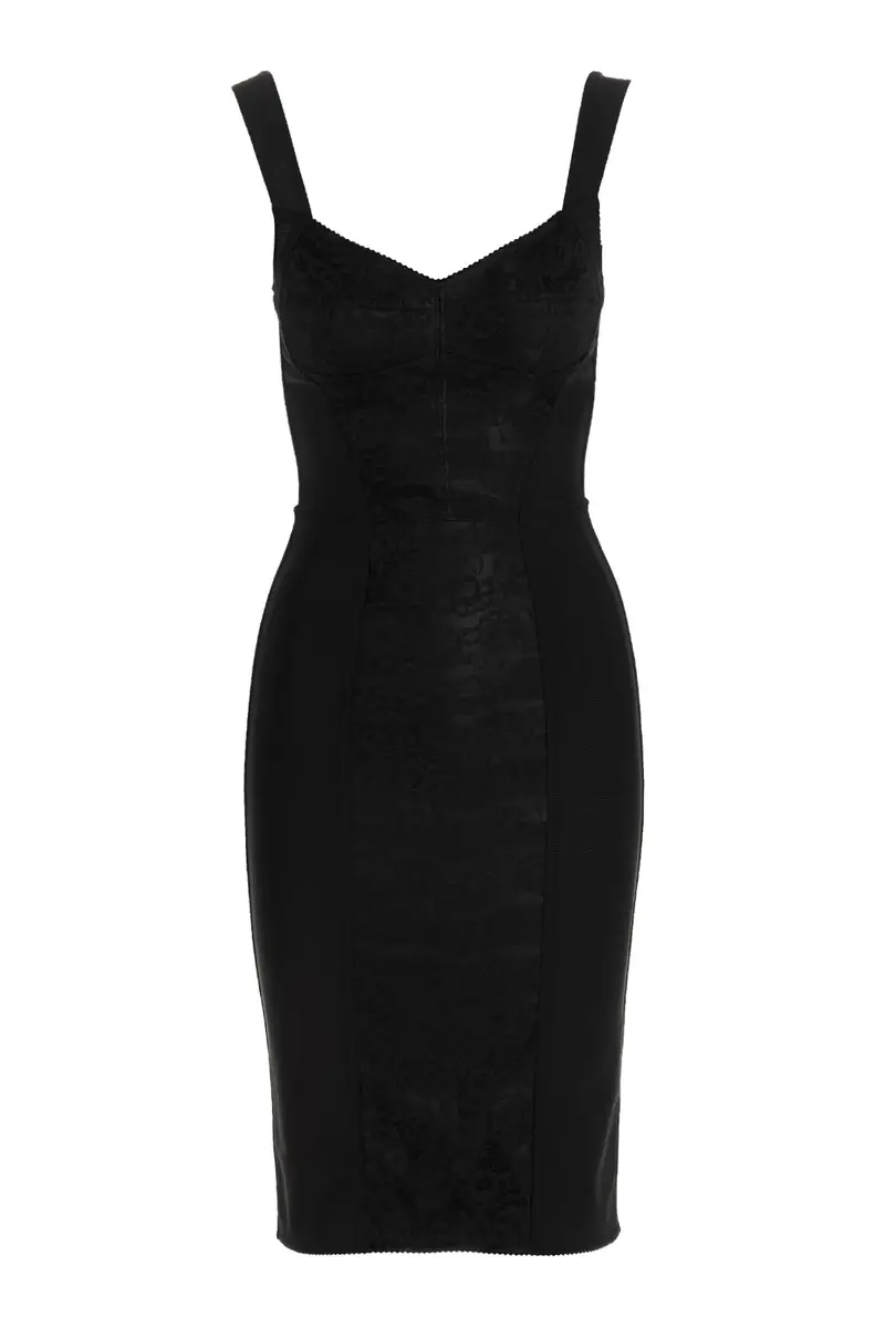 Abito Corsetteria Midi Nero