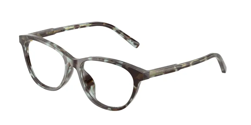 Bambino Dolce & Gabbana DX3002 3443 Montature da vista Acetato Blu Trasparente Cat Eye Normale