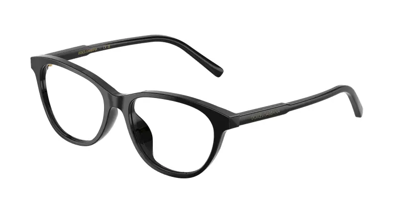 Bambino Dolce & Gabbana DX3002 501 Montature da vista Acetato Nero Trasparente Cat Eye Normale