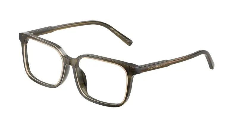 Bambino Dolce & Gabbana DX3003 3480 Montature da vista Acetato Verde Trasparente Squadrata Normale
